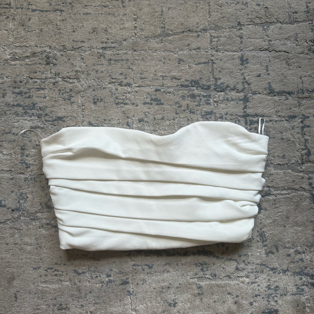 White Zara tube top